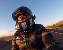 He has a passion for bike riding.